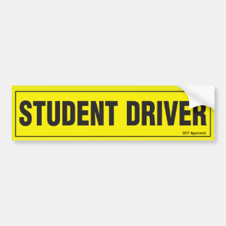 STUDENTEN-FAHRER AUTOAUFKLEBER