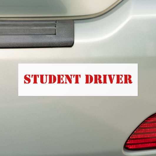STUDENTEN-FAHRER AUTOAUFKLEBER (Auf Auto)