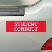 STUDENTEN-FÜHRUNGS-Zeichen/sticker/MAGNET Autoaufkleber (Auf Auto)