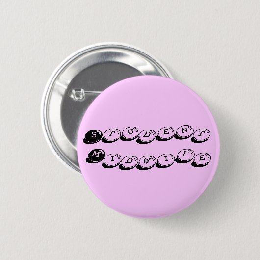 Studenten-Hebamme Button (Vorne & Hinten)