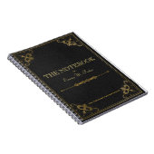 Studenten-ledernes Buch-Schulnotizbuch Notizblock (Rechte Seite)