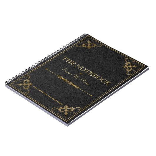 Studenten-ledernes Buch-Schulnotizbuch Notizblock (Linke Seite)