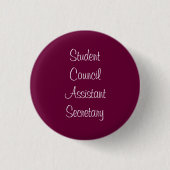 Studenten-Rats-Assistenten-Sekretär Button (Vorderseite)