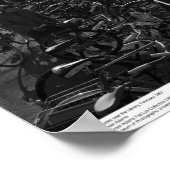 Studenten und Fahrräder in der Nähe der Bibliothek Poster (Ecke)