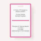 Studentenausweis Abzeichen Ausweis (Rückseite)