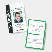 Studentenausweis Abzeichen Ausweis (Vorder- & Rückseite)