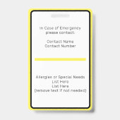 Studentenausweis Abzeichen Ausweis (Rückseite)