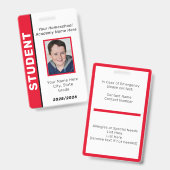 Studentenausweis Abzeichen Ausweis (Vorder- & Rückseite)