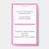 Studentenausweis Abzeichen Ausweis (Rückseite)