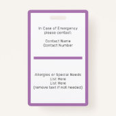 Studentenausweis Abzeichen Ausweis (Rückseite)