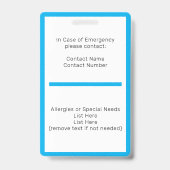 Studentenausweis Abzeichen Ausweis (Rückseite)