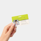 Studentenausweis Abzeichen | Doodles Green Ausweis (Handheld)