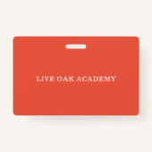 Studentenausweis Abzeichen | Orange Blossom Ausweis (Rückseite)