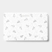 Studentenausweis Abzeichen | Papierflugzeuge Ausweis (Rückseite)