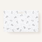 Studentenausweis Abzeichen | Papierflugzeuge Ausweis (Rückseite)