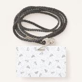 Studentenausweis Abzeichen | Papierflugzeuge Ausweis (Rückseite mit Schlüsselband)