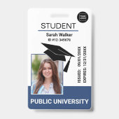 Studentenausweis Schul Universitätsabzeichen – Bla Ausweis (Vorderseite)