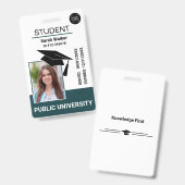 Studentenausweis Schul Universitätsabzeichen – Tür Ausweis (Vorder- & Rückseite)