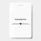 Studentenausweis Schule Universität Hellblau Ausweis (Rückseite)