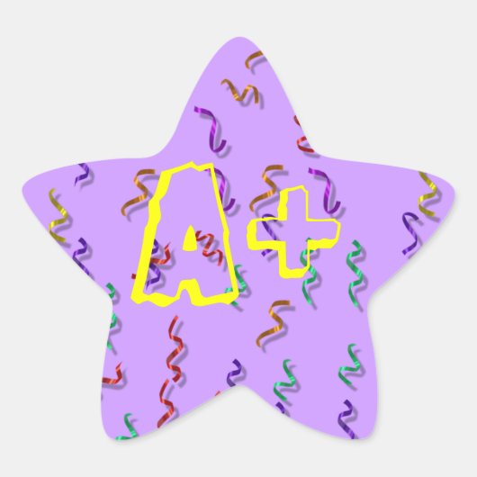 Studentenbelohnung A+ Aufkleber (Vorderseite)