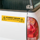Studentenfahrer bedankt sich für Ihre Geduld Autoaufkleber (Auf Lkw)