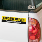 Studentenfahrer - Bitte keine Heckklappe anlegen Autoaufkleber (Auf Lkw)