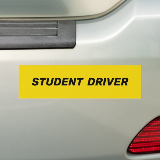 Studentenfahrer, sicherheitsgelb autoaufkleber (Auf Auto)