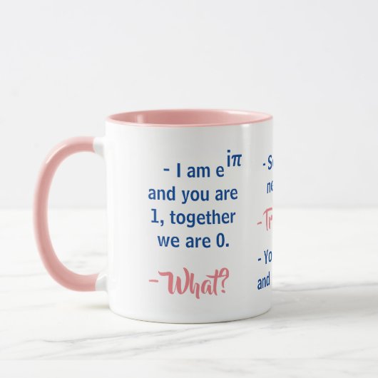 Studentenflirten in Mathematik - Funny Mug Tasse (Links)
