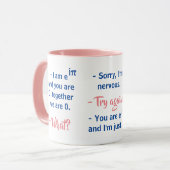 Studentenflirten in Mathematik - Funny Mug Tasse (Vorderseite Links)