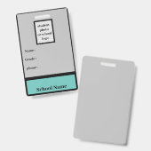 Studentenidentitäts-Abzeichen Ausweis (Vorder- & Rückseite)