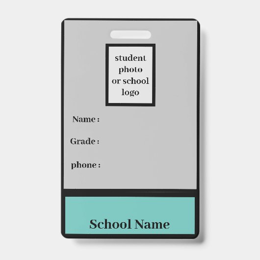 Studentenidentitäts-Abzeichen Ausweis (Vorderseite)