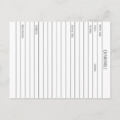 Studentenkarte für Kamille Postkarte (Rückseite)