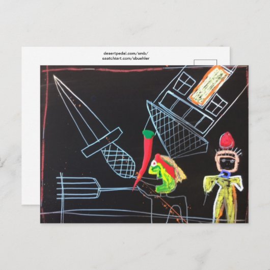 Studentenkäufer Postkarte (Vorne/Hinten)