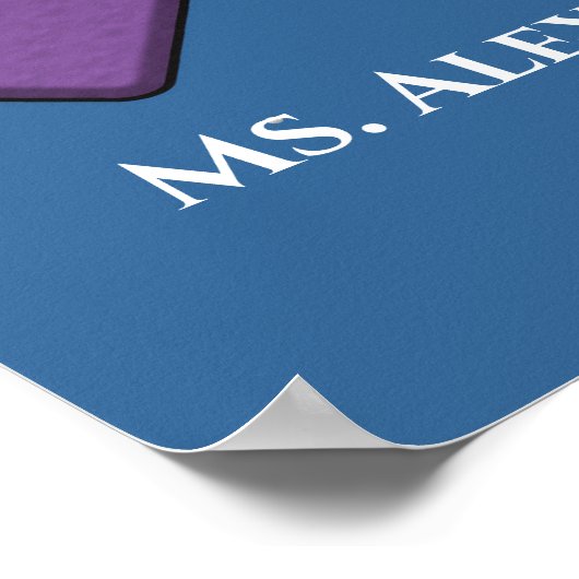 Studentenlehrer wieder in die Schule Poster (Ecke)