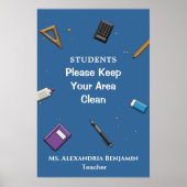 Studentenlehrer wieder in die Schule Poster (Vorne)