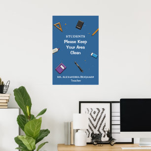 Studentenlehrer wieder in die Schule Poster