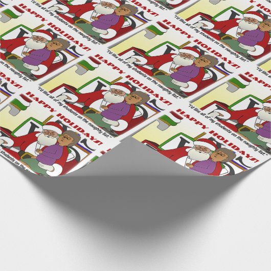 Studentenliste Geschenkpapier (Ecke)