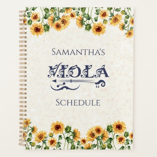 Studentenorganisation für Violist Planer (Vorderseite)