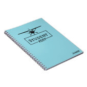 Studentenpilot Cessna Flugzeug Blue Individuelle N Notizblock (Rechte Seite)