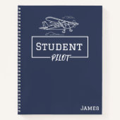 Studentenpilot Cessna Flugzeug Wolken Individuelle Notizblock (Vorderseite)