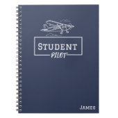 Studentenpilot Cessna Flugzeug Wolken Individuelle Notizblock (Vorderseite)