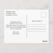 Studentenpilot Erste Einzelflugzeug-Glückwunsch Vi Postkarte (Rückseite)