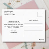 Studentenpilot Erste Einzelflugzeug-Glückwunsch Vi Postkarte