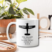 Studentenpilot - erstes Einzelflugzeug Personalisi Kaffeetasse