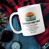 Studentenpilot - erstes Einzelflugzeug Personalisi Kaffeetasse