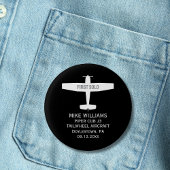 Studentenpilot First Solo Aviation Custom Button