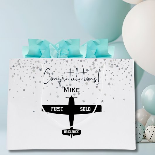 Studentenpilot First Solo Aviation Custom Geschenkpapier