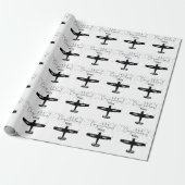 Studentenpilot First Solo Aviation Custom Geschenkpapier (Ungerollt)