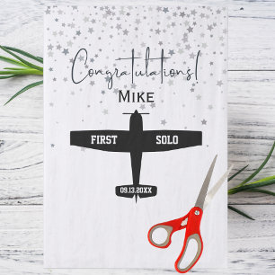 Studentenpilot First Solo Aviation Custom Seidenpapier