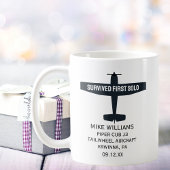 Studentenpilot First Solo Flugzeug Custom Funny Kaffeetasse